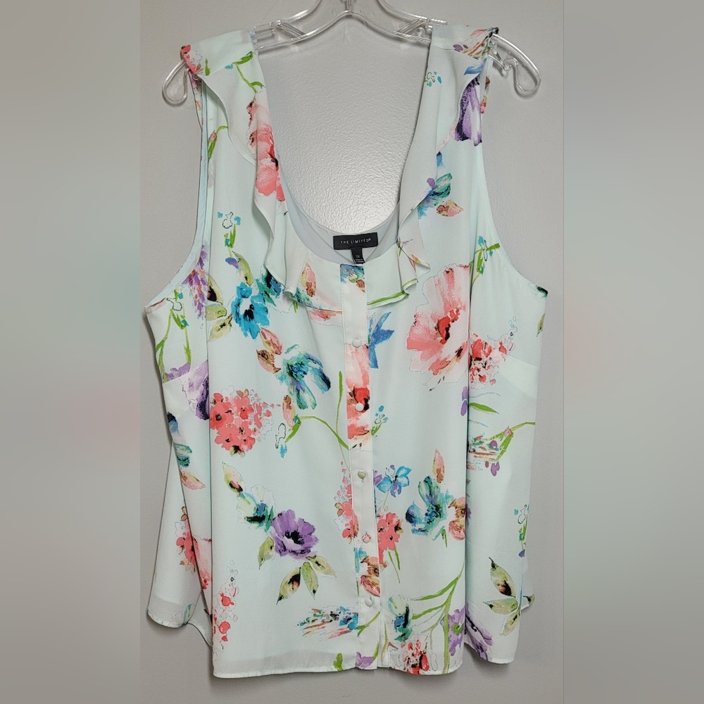 The Limited Multicolor Floral Sleeveless Blouse